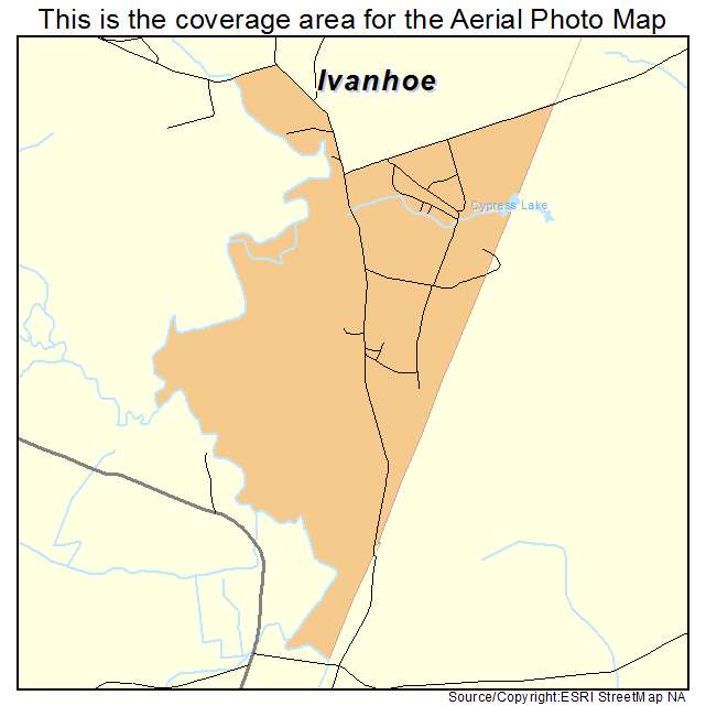 Ivanhoe, NC location map 