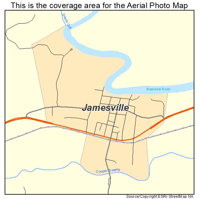 Jamesville, NC location map 