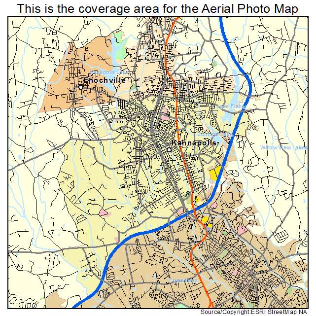 Kannapolis, NC location map 