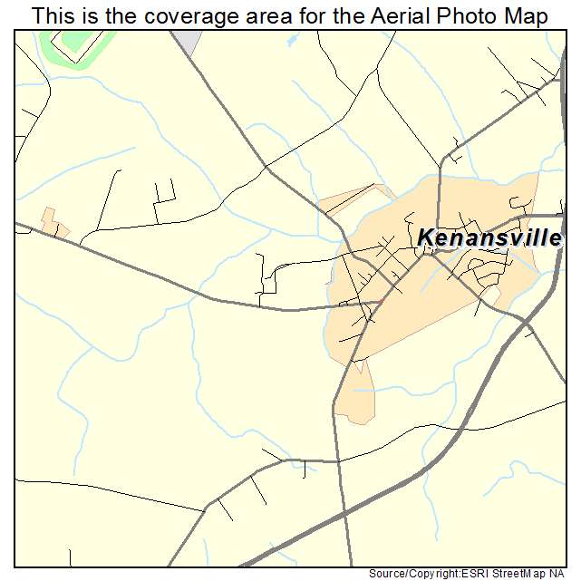Kenansville, NC location map 