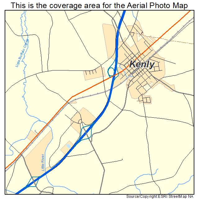 Kenly, NC location map 