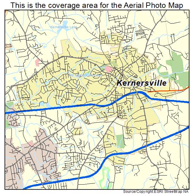 Kernersville, NC location map 
