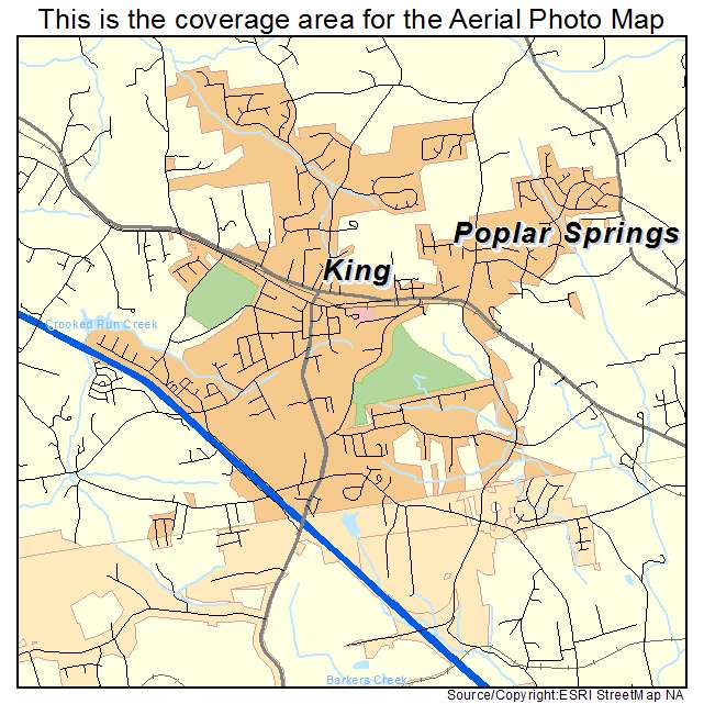 King, NC location map 