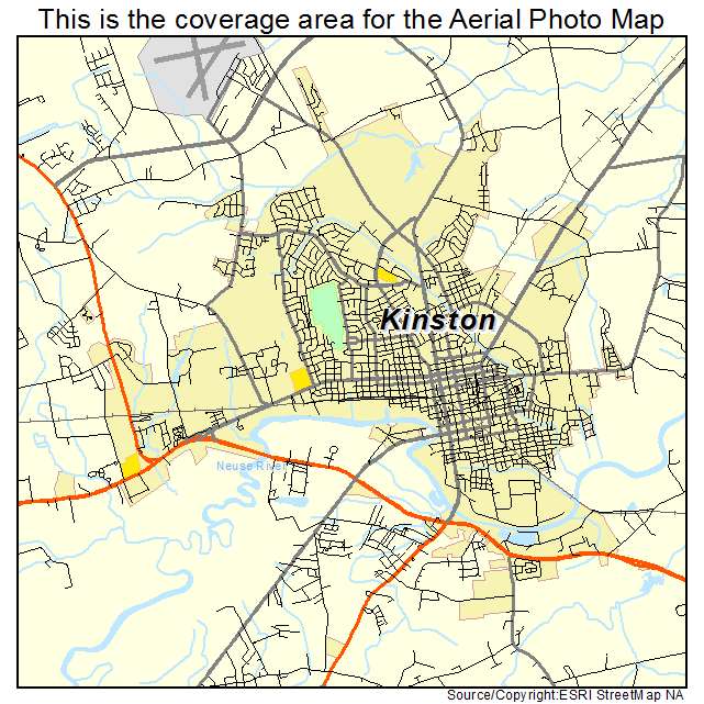 Kinston, NC location map 