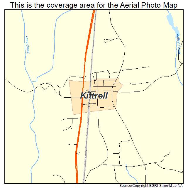 Kittrell, NC location map 