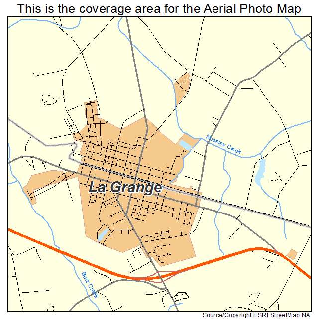 La Grange, NC location map 