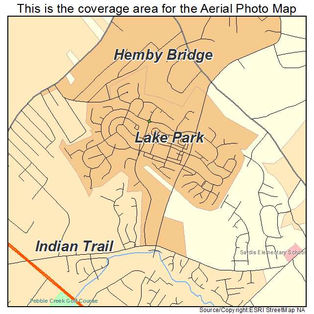 Lake Park, NC location map 