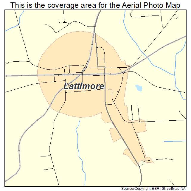 Lattimore, NC location map 