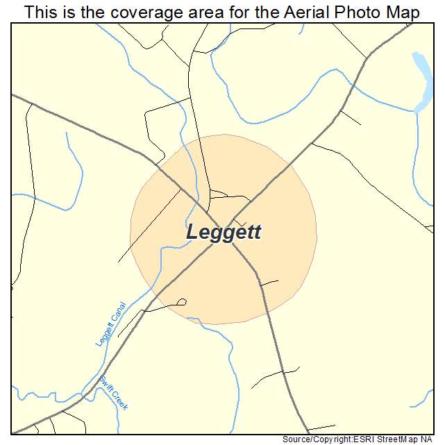 Leggett, NC location map 