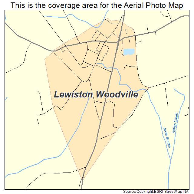 Lewiston Woodville, NC location map 