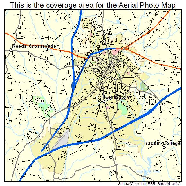 Lexington, NC location map 