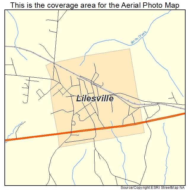 Lilesville, NC location map 