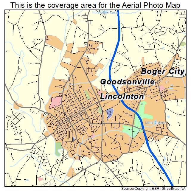 Lincolnton, NC location map 