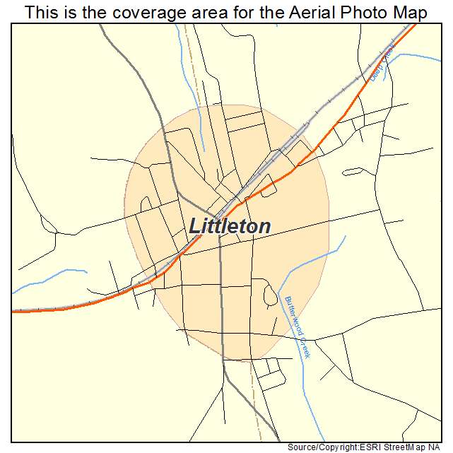 Littleton, NC location map 