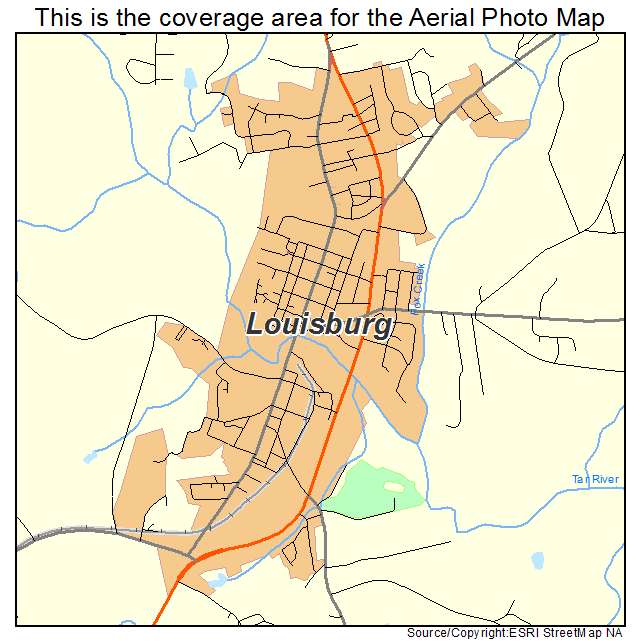Louisburg, NC location map 
