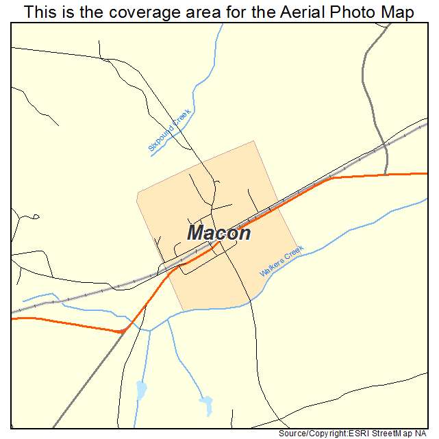 Macon, NC location map 