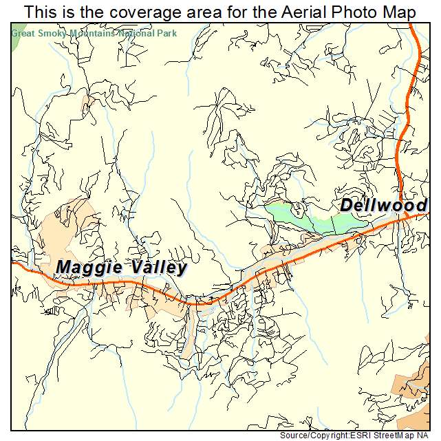 Maggie Valley, NC location map 