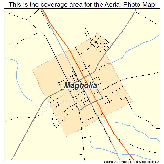 Magnolia, NC location map 