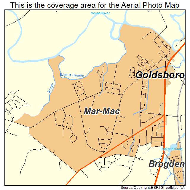 Mar Mac, NC location map 