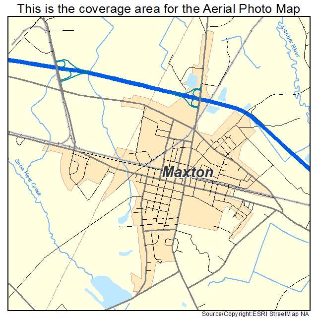 Maxton, NC location map 