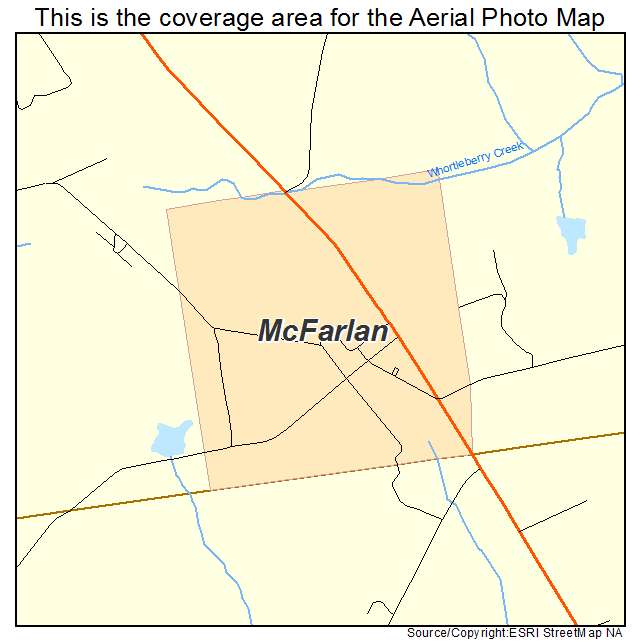 McFarlan, NC location map 