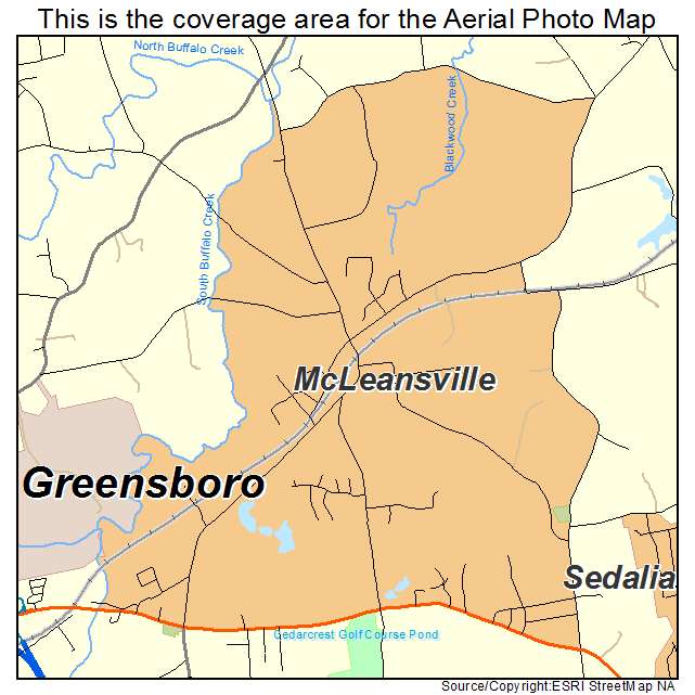 McLeansville, NC location map 