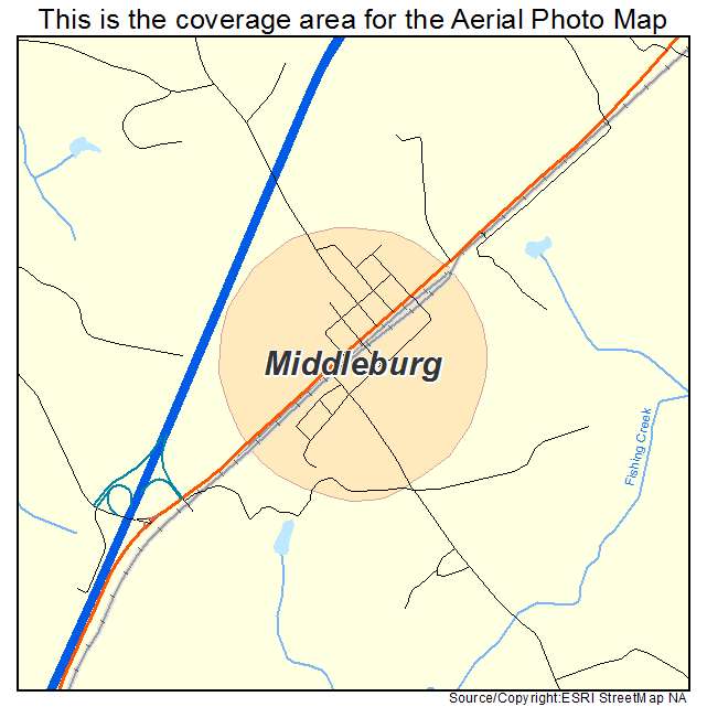Middleburg, NC location map 