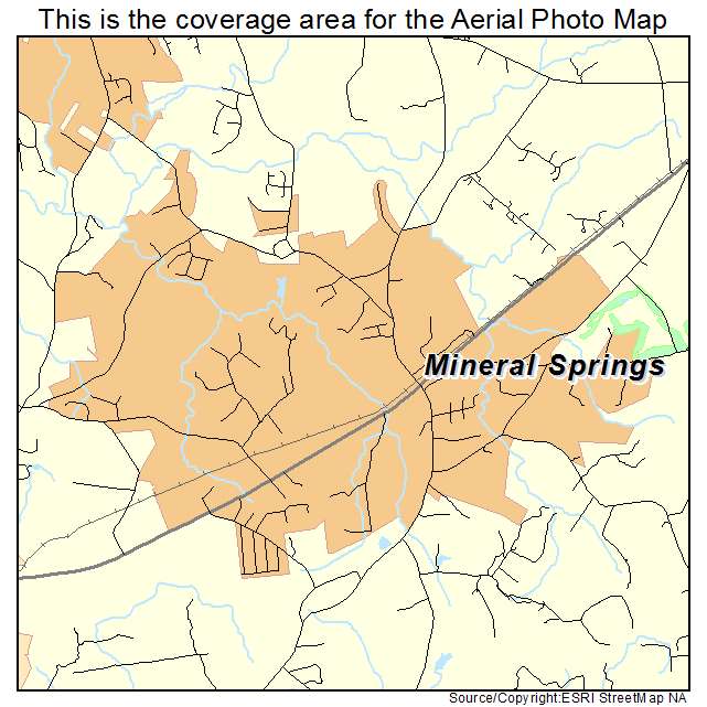 Mineral Springs, NC location map 