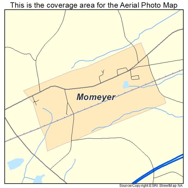 Momeyer, NC location map 