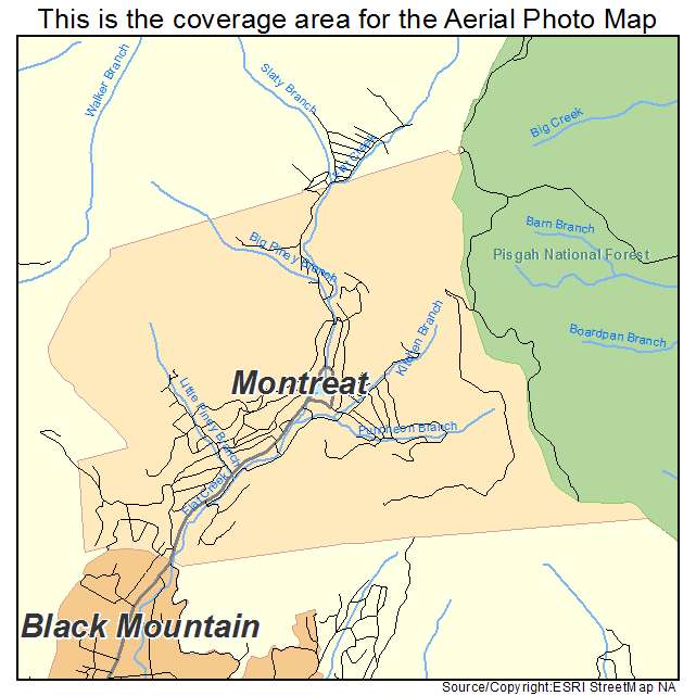 Montreat, NC location map 