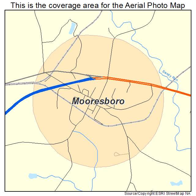 Mooresboro, NC location map 
