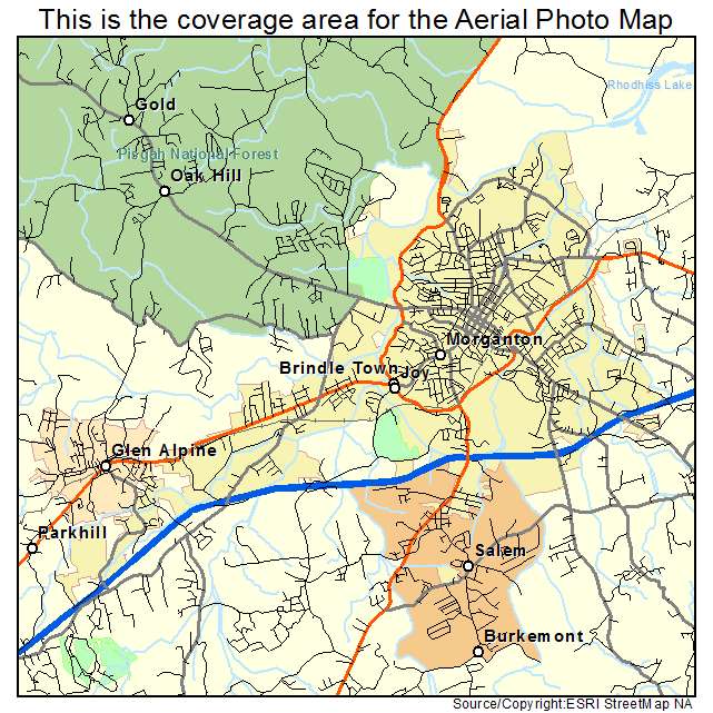 Morganton, NC location map 