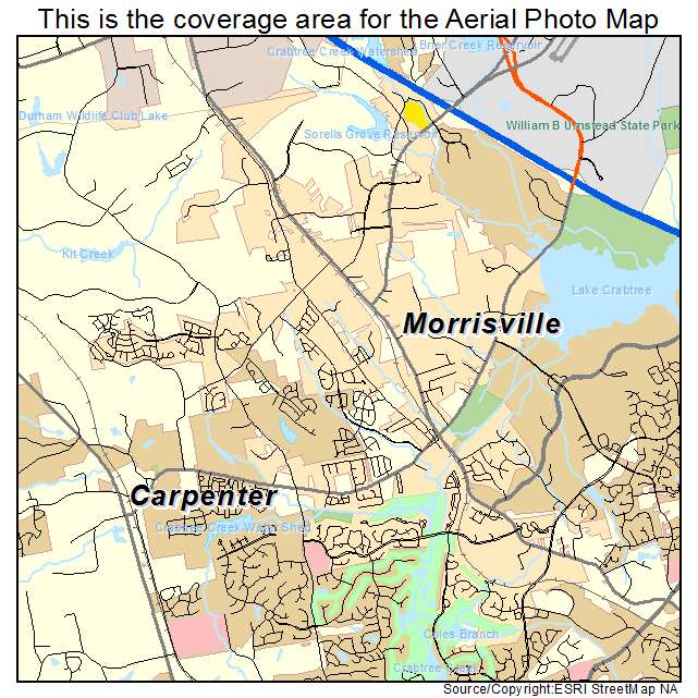 Morrisville, NC location map 