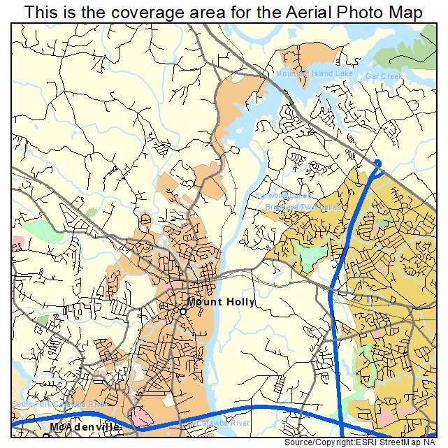 Mount Holly, NC location map 