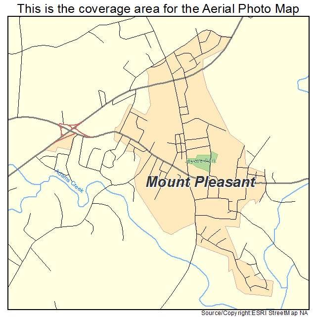 Mount Pleasant, NC location map 