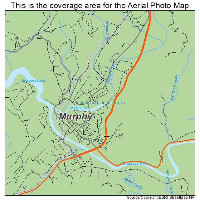 Murphy, NC location map 