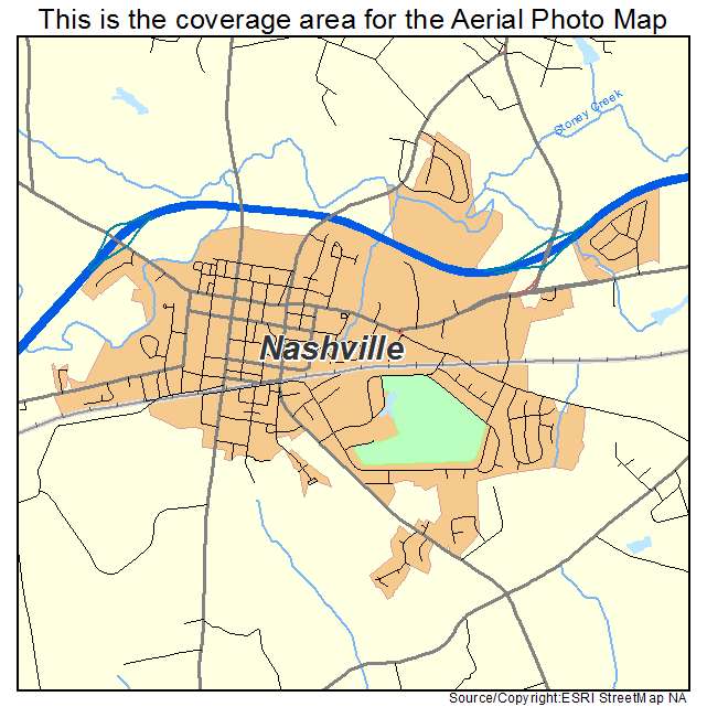 Nashville, NC location map 