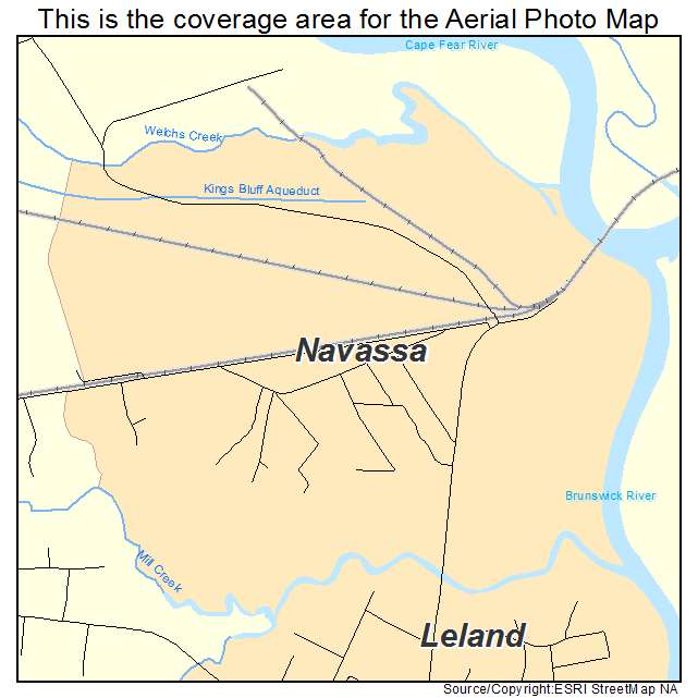 Navassa, NC location map 