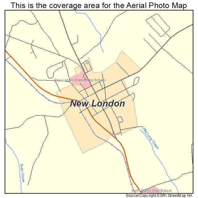 New London, NC location map 