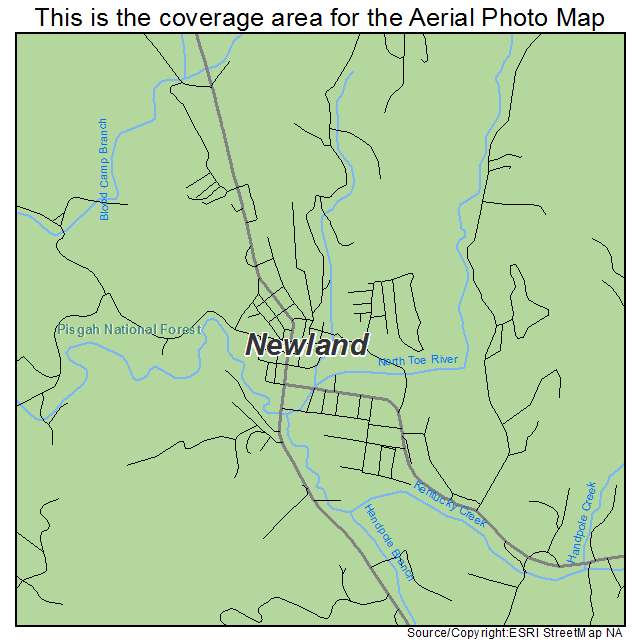 Newland, NC location map 