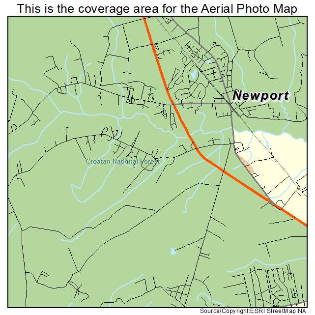Newport, NC location map 