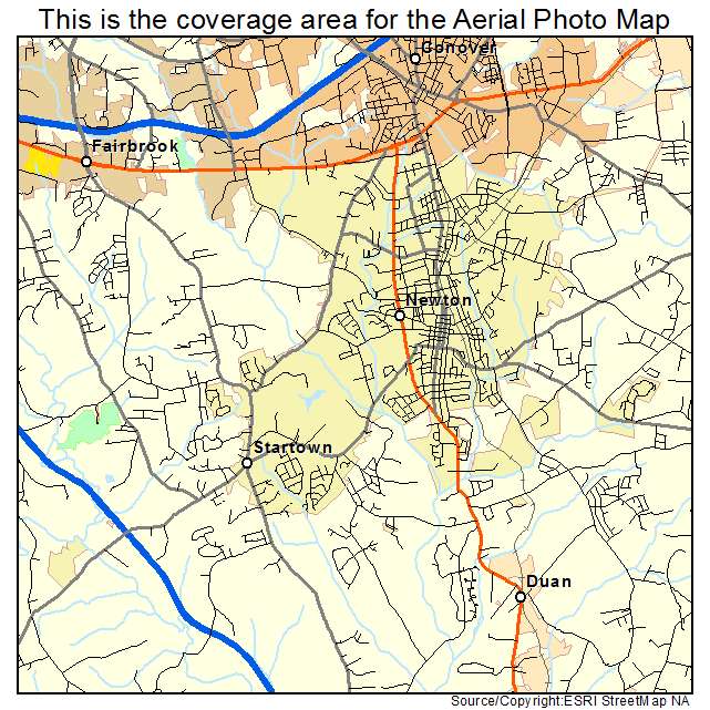 Newton, NC location map 