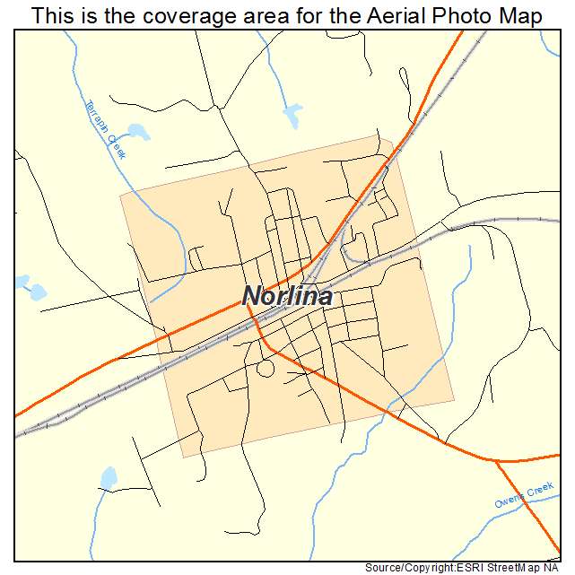 Norlina, NC location map 