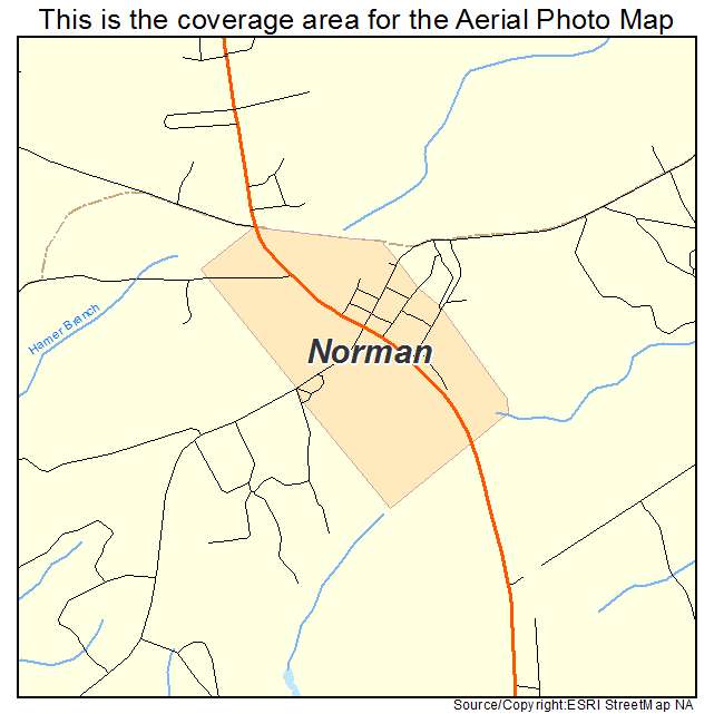 Norman, NC location map 
