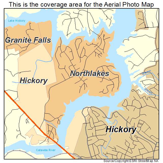 Northlakes, NC location map 