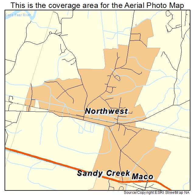 Northwest, NC location map 