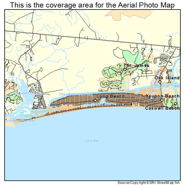 Oak Island, NC location map 