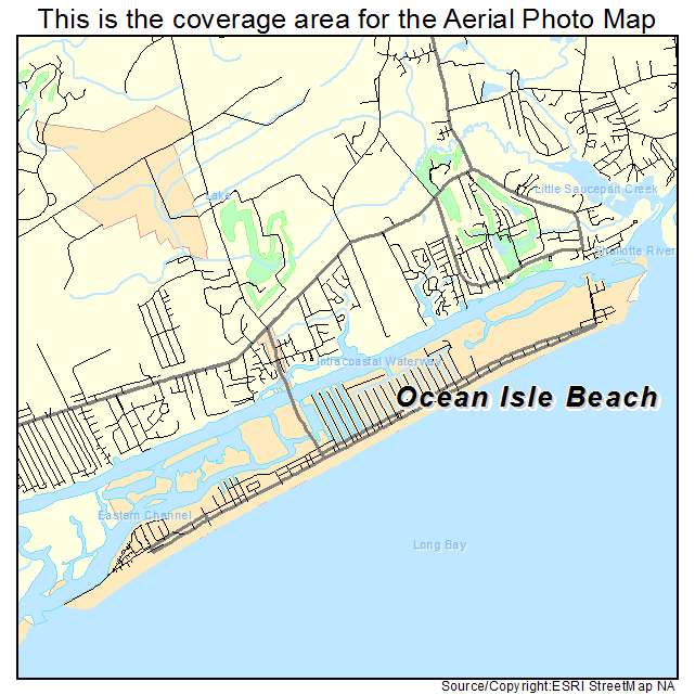 Ocean Isle Beach, NC location map 