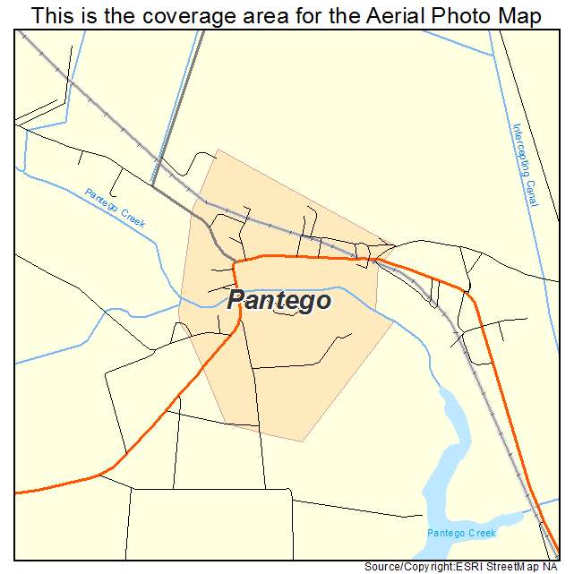 Pantego, NC location map 