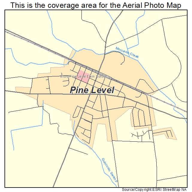 Pine Level, NC location map 
